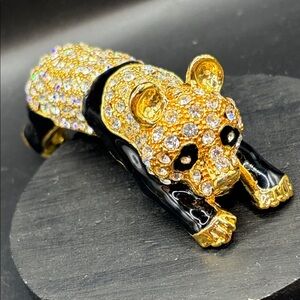 LARGE PANDA BEAR BROOCH